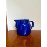 Art. 366 - Krug Blau Steingut Fabrik Elsterwerda von AuntieMagpiesVintage