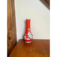 Art. 231 - Vintage Vase Wagner & Apel Porzellan Orange Mit Floralen Motiv Art. 231 - Vintage Vase Wagner & Apel Porzellan Orange Mit Floralen Motiv von AuntieMagpiesVintage