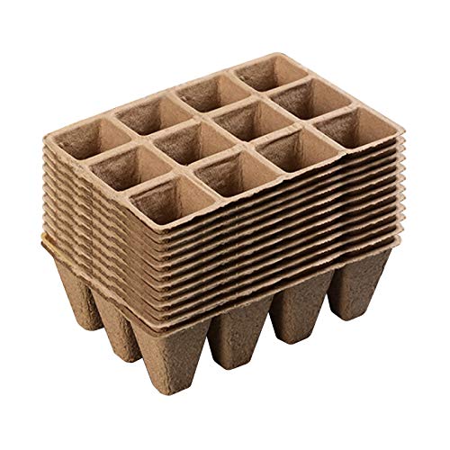 Aunye Cultivation Pots, Practical Set, Biodegradable / Plant Pot / Seed Pot / Plant Cultivation,Organic Seedling pots, Germ Trays, Biodegradable, Starter Set (A) von Aunye