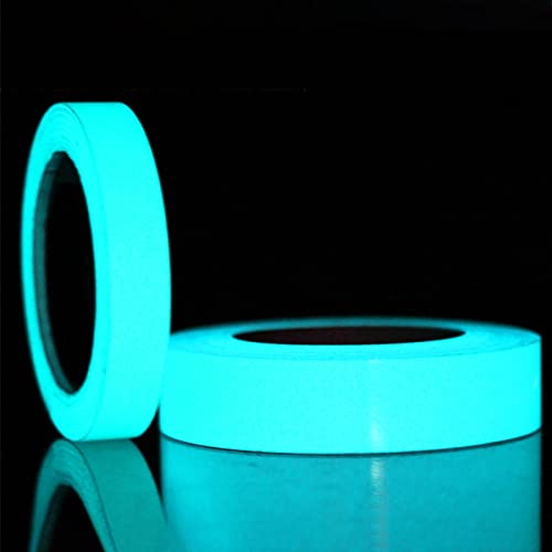 Leuchtendes Klebeband Fluoreszierendes Klebeband Markierungsband - Aunye Selbstklebendes Phosphor Klebeband Nachleuchtend Tragbar Wasserdicht Stabil Abnehmbar,Ausfahrt Zeichen (2.5cm x 5 meters) von Aunye