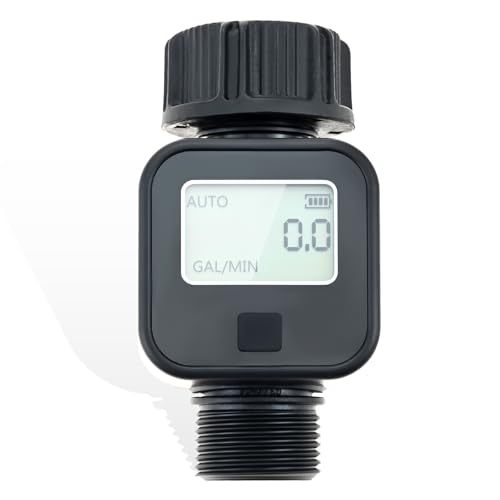 Aupoko Digitaler Wasserzähler mit IPX5 Schutz – Praktischer Wasseruhr mit 4 Messmodi zur Kontrolle des Wasserverbrauchs, 180°Drehbarer Durchflussmesser für Gartenbewässerung, Landwirtschaft Aupoko Digitaler Wasserzähler mit IPX5 Schutz – Praktischer Wasseruhr mit 4 Messmodi zur Kontrolle des Wasserverbrauchs, 180°Drehbarer Durchflussmesser für Gartenbewässerung, Landwirtschaft von Aupoko
