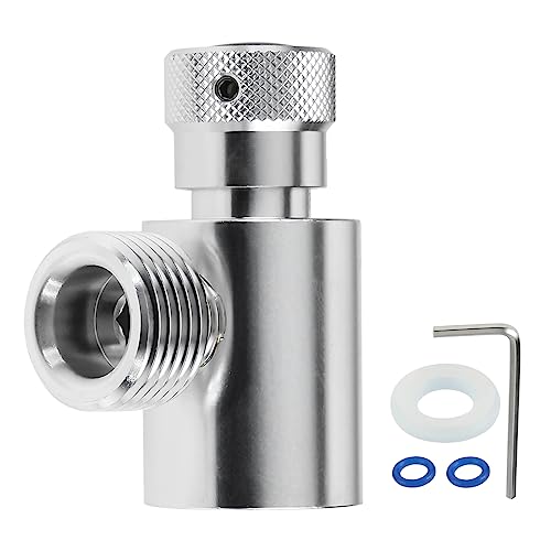 Aupoko CO2 Zylinderadapter TR21.4 auf W21.8 für Soda Hersteller Maschine & CO2 Druckminderer Aquarium & Selbst Gemachter Bierfassregler, CO2 Adapter CO2 Flaschenadapter von Aupoko