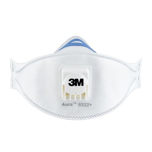 3M Aura 9322+C2, FFP2 Atemschutz-Maske für Handschleifen und Elektrowerkzeugarbeiten – Atemmaske mit Schutzstufe FFP2 und 3M Cool Flow Ventiltechnik – 2 Stück 3M Aura 9322+C2, FFP2 Atemschutz-Maske für Handschleifen und Elektrowerkzeugarbeiten – Atemmaske mit Schutzstufe FFP2 und 3M Cool Flow Ventiltechnik – 2 Stück von Aura
