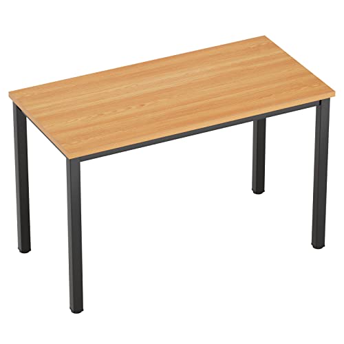 AuraCraft Computer Schreibtisch pc Tisch bürotisch kinderschreibtisch Gaming Schreibtisch klein Arbeitsplatz für das Home-Office (Teak-Schwarz, 100X60CM) von AuraCraft
