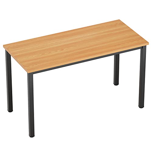 AuraCraft Computer Schreibtisch pc Tisch bürotisch kinderschreibtisch Gaming Schreibtisch klein Arbeitsplatz für das Home-Office (Teak-Schwarz, 120X60CM) von AuraCraft