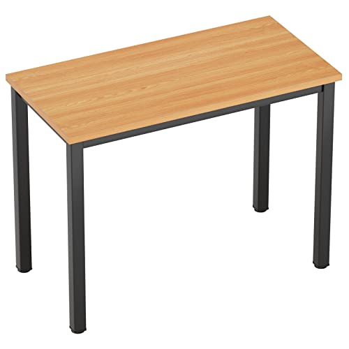 AuraCraft Computer Schreibtisch pc Tisch bürotisch kinderschreibtisch Gaming Schreibtisch klein Arbeitsplatz für das Home-Office (Teak-Schwarz, 80X40CM) von AuraCraft