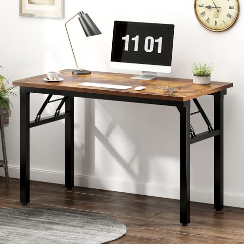 AuraCraft Klapptisch,Schreibtisch,Computertisch PC Tisch,Schreibtisch klein,Kleiner Klapptisch,Bürotisch Schreibtisch Holz Officetisch,Fürs Büro, Wohnzimmer, Home, Office,80x40CM,Vintage-Schwarz von AuraCraft