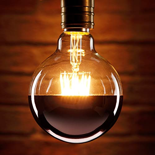 Auraglow Mysa LED-Glühbirne - Dekorativer Vintage Filamenteffekt mit kupferbeschichteter Blendschutzkappe - B22 Auraglow Mysa LED-Glühbirne - Dekorativer Vintage Filamenteffekt mit kupferbeschichteter Blendschutzkappe - B22 von Auraglow