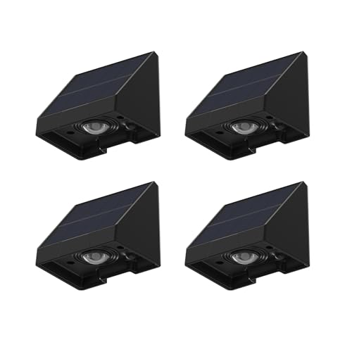 Auraglow Solar Zaun-, Wand- und Pfostenleuchten - IP54 wasserdichte Garten- & Außenstrahler (16 Stück) von Auraglow