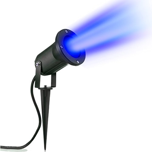 Auraglow Tiefliegender Gartenstrahler GU10 Halter IP65 Outdoor Uplighter - Blau - Doppelpack von Auraglow