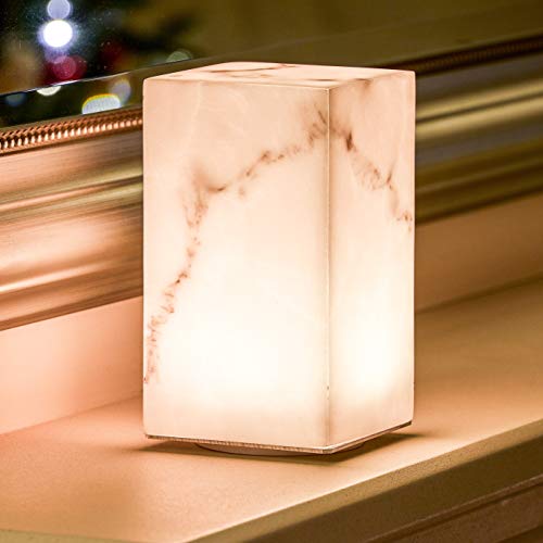 Auraglow wiederaufladbare kabelloses Farbwechsel & Weißlicht LED-Tischlampe (MARBLE) von Auraglow