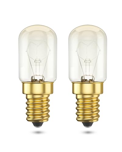 Aurahome Backofenlampe 300 Grad E14, Dimmbar Salzlampe Glühbirne E14 Warmweiß 2700K Ofenlampe E14 T22 Hitzebeständig 300 Grad 42W für Kühlschrank/Backofen/Salzlampe, AC 220-240V (2 Stück Aurahome Backofenlampe 300 Grad E14, Dimmbar Salzlampe Glühbirne E14 Warmweiß 2700K Ofenlampe E14 T22 Hitzebeständig 300 Grad 42W für Kühlschrank/Backofen/Salzlampe, AC 220-240V (2 Stück von Aurahome