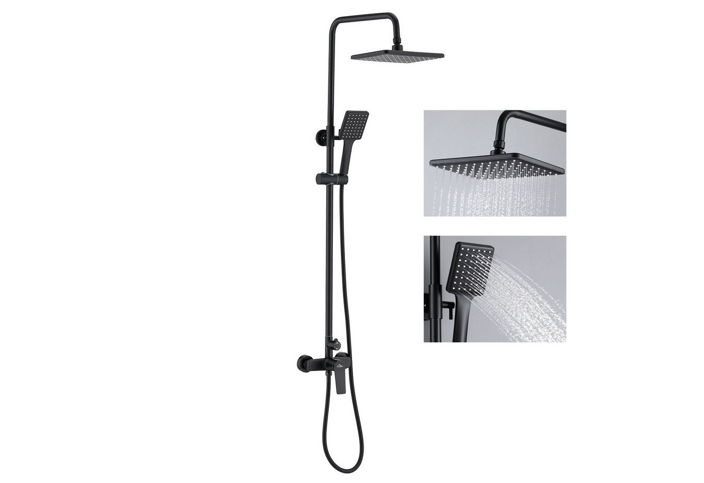 Auralum Max Brausegarnitur Brausegarnitur Duschsystem Höhe 120 cm Verstellbar mit Handbrause Auralum Max Brausegarnitur Brausegarnitur Duschsystem Höhe 120 cm Verstellbar mit Handbrause von Auralum Max