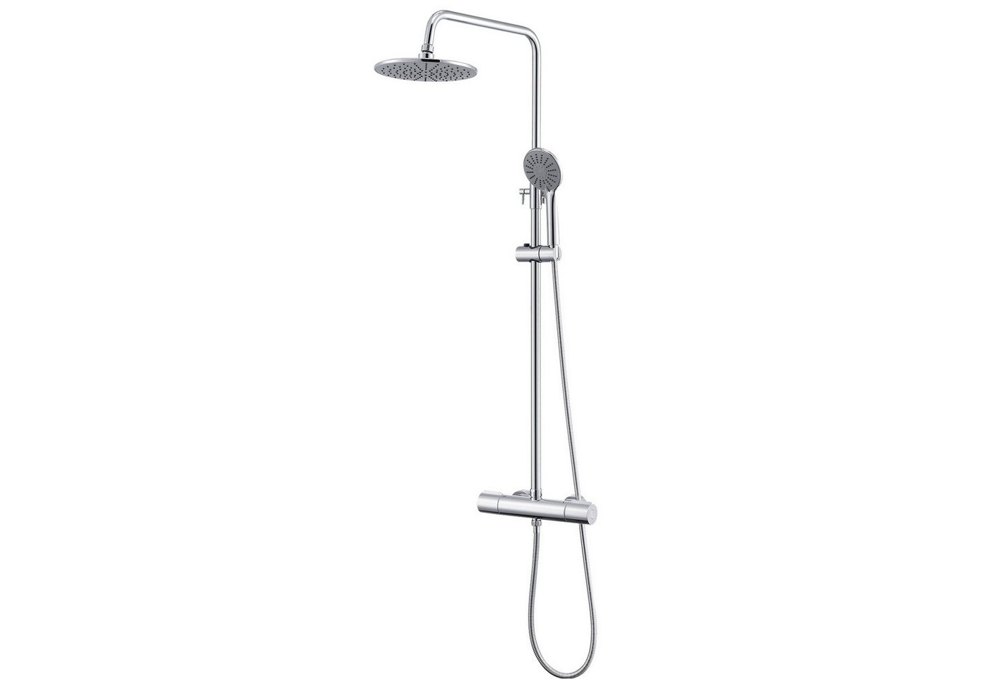Auralum Max Duschsystem Duschsäulen mit Thermostat Duschsystem Duscharmatur Duschset, 3 Strahlart(en), mit Handbrause Kopfbrause von Auralum Max