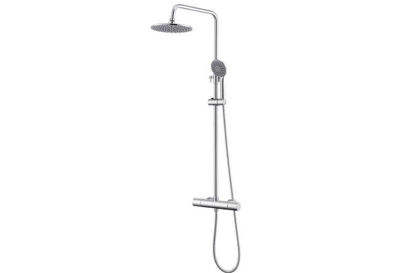 Auralum Max Duschsystem Duschsäulen mit Thermostat Duschsystem Duscharmatur Duschset, 3 Strahlart(en), mit Handbrause Kopfbrause von Auralum Max