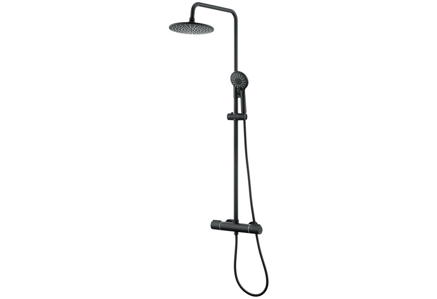 Auralum Max Duschsystem Duschsäulen mit Thermostat Duschsystem Duscharmatur Duschset, 3 Strahlart(en), mit Handbrause Kopfbrause von Auralum Max