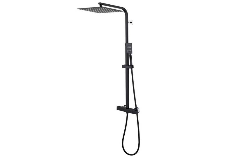 Auralum Max Duschsystem Regendusche Thermostat Duscharmatur Duschpaneel Edelstahl Duschset, mit Handbrause und höhenverstellbar Duschstange von Auralum Max