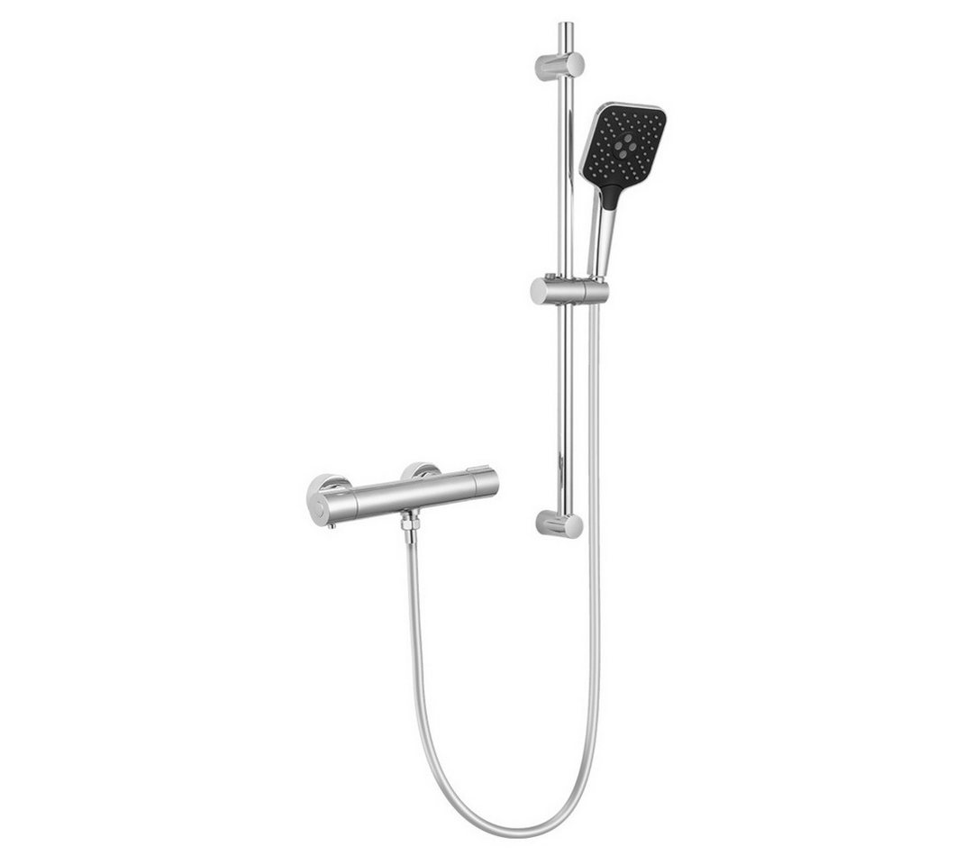 Auralum Max Duschsystem mit thermostat Dusche brausegarnitur 38°C Thermostat-Duschsäule, Höhe 70 cm, 1 Strahlart(en), Mit Handbrause von Auralum Max