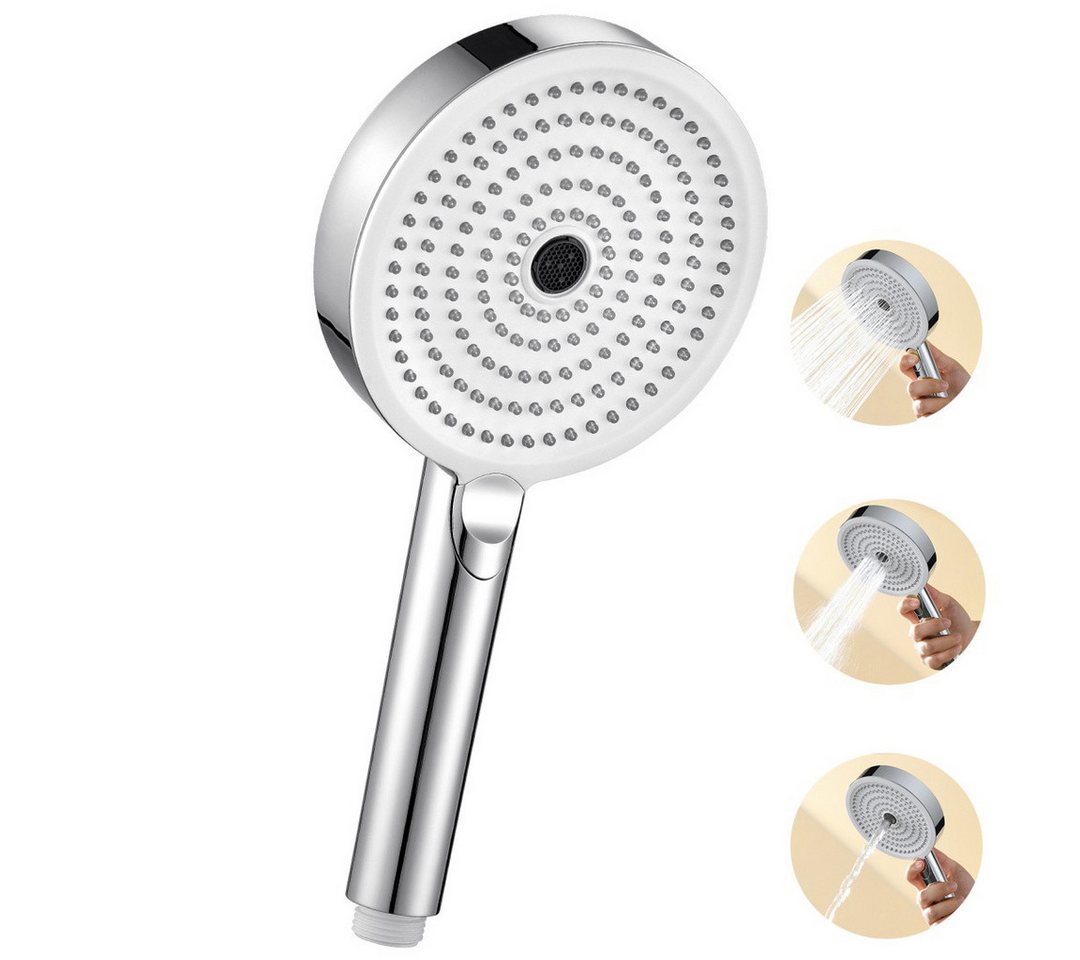 Auralum Max Handbrause 3 Strahlarten G1/2 Einhand-Einstellung Duschbrause, (12.7cm, 1-tlg., Chrom), Handbrause Regendusche von Auralum Max