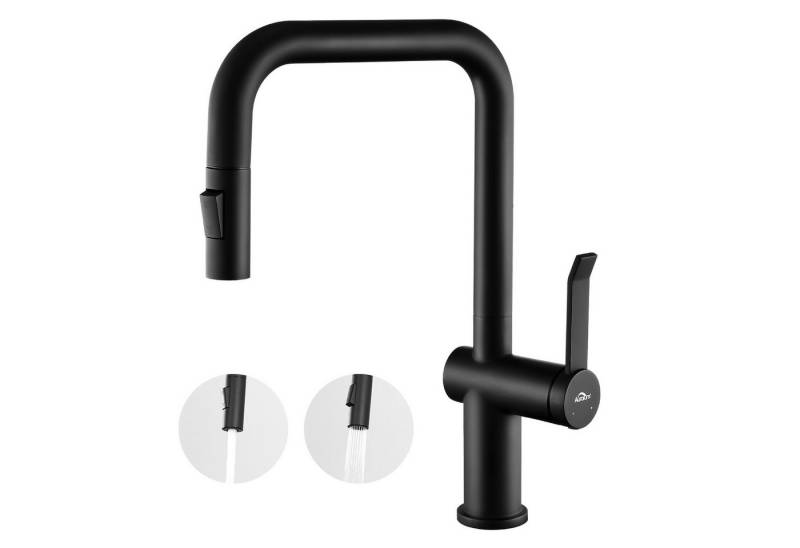 Auralum Max Küchenarmatur 360° Drehbar Ausziehbar Küchenarmatur 2 Brause Wasserhahn Edelstahl Auralum Max Küchenarmatur 360° Drehbar Ausziehbar Küchenarmatur 2 Brause Wasserhahn Edelstahl von Auralum Max