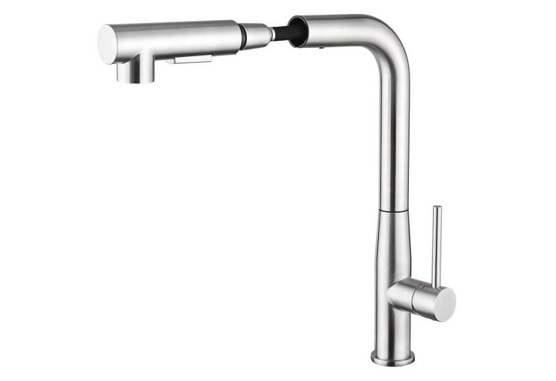 Auralum Max Spültischarmatur Küchenarmatur Wasserhahn Edelstahl Einhandmischer mit 2 Strahlarten Ausziehbar Brause von Auralum Max