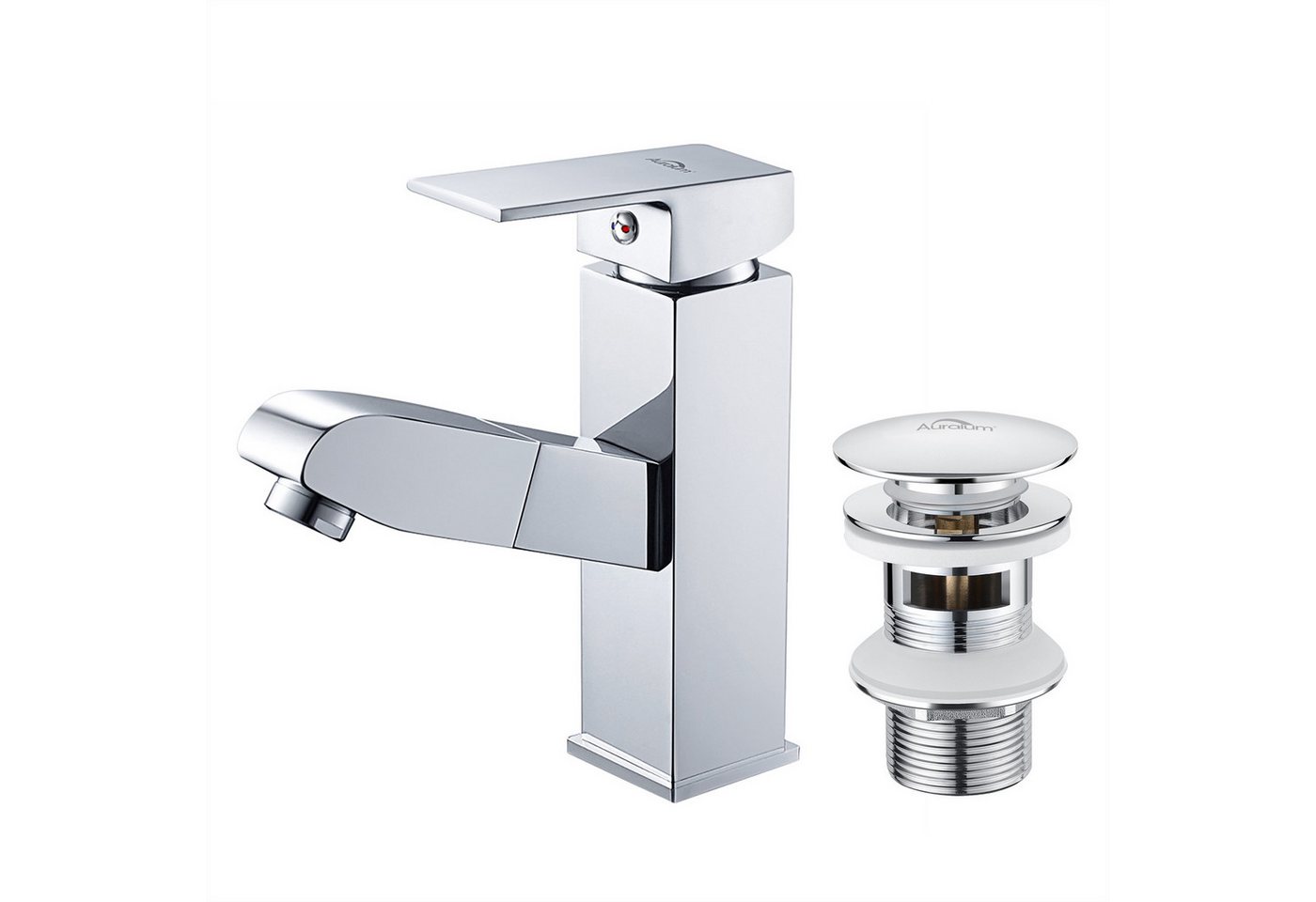 Auralum Max Waschtischarmatur Ausziehbar Wasserhahn Mischbatterie Badarmatur +Pop Up Ablaufgarnitur mit Ausziehbar Brause Auralum Max Waschtischarmatur Ausziehbar Wasserhahn Mischbatterie Badarmatur +Pop Up Ablaufgarnitur mit Ausziehbar Brause von Auralum Max