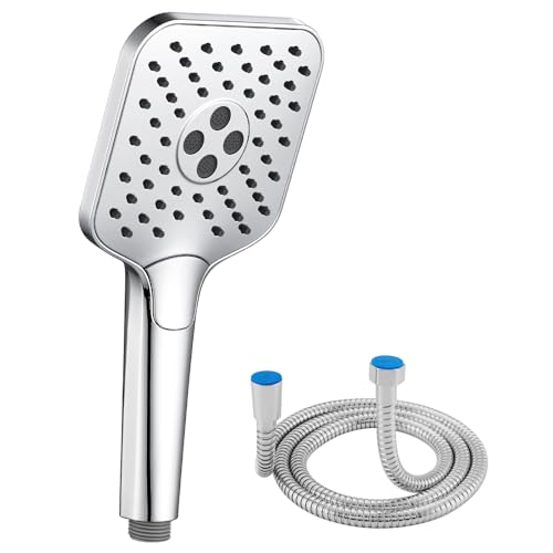 Auralum Duschkopf wassersparend, großer Duschbrause mit Schlauch, Shower Head mit 3 Wasserabgabemodi, Wassersparende Handbrause, Hochdruck-brausekopf Dusche mit Silikontülle. Auralum Duschkopf wassersparend, großer Duschbrause mit Schlauch, Shower Head mit 3 Wasserabgabemodi, Wassersparende Handbrause, Hochdruck-brausekopf Dusche mit Silikontülle. von Auralum
