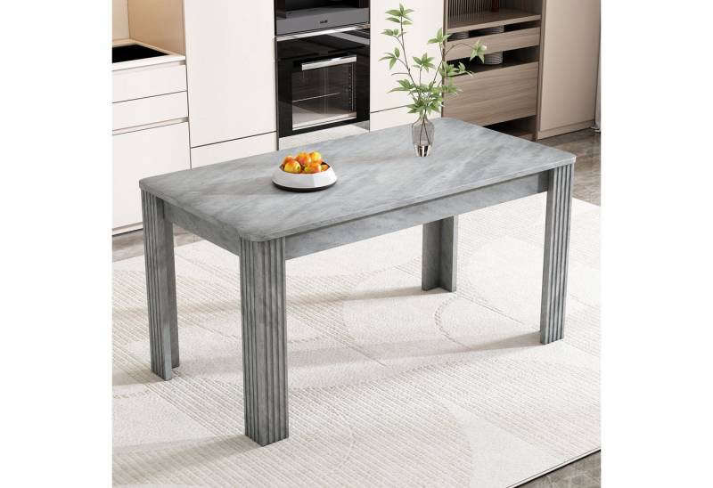 Auralum Esstisch Zeitgemäßer Esstisch für das Esszimmer Modern einfacher Esstisch, Rechteckiger Esstisch Eichenholztisch oder Wohnzimmer - (Esstisch) von Auralum