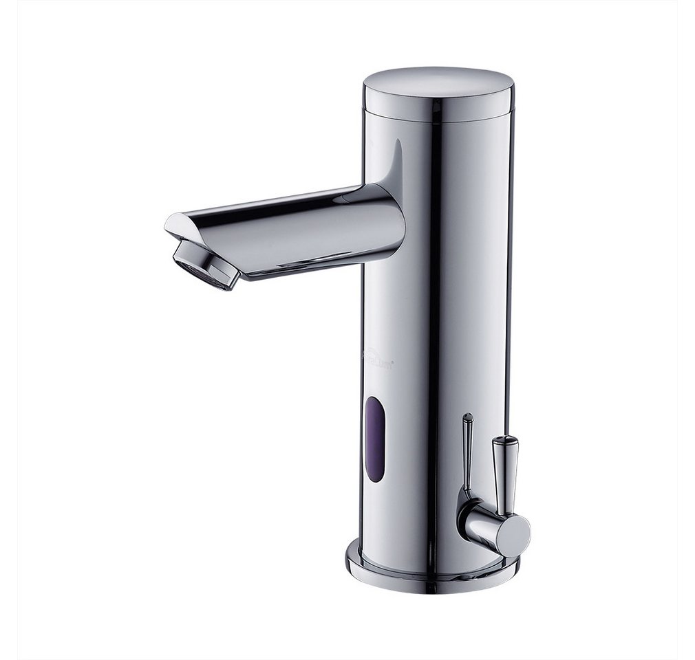 Auralum Küchenarmatur Waschtischarmatur Infrarot Sensor Wasserhahn Badarmatur Silber von Auralum