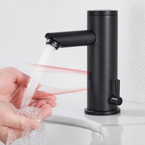 Auralum berührungslos automatischer Wasserhahn Bad mit intelligentem Infrarot sensor, Waschtischarmatur für Warm- und Kaltwasser, Hygiene, Wassersparen und Dauerhaft Auralum berührungslos automatischer Wasserhahn Bad mit intelligentem Infrarot sensor, Waschtischarmatur für Warm- und Kaltwasser, Hygiene, Wassersparen und Dauerhaft von Auralum