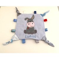 Personalisiertes Kuscheltuch Esel Geschenk Zur Geburt Baby Wunschname Und Geburtsdaten Blau Personalisiertes Kuscheltuch Esel Geschenk Zur Geburt Baby Wunschname Und Geburtsdaten Blau von AureaArtisShop
