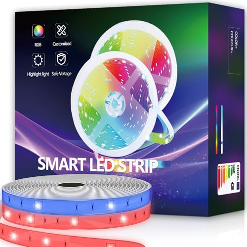 Aurevita LED Strip 10m, WIFI LED Streifen RGB LED Band 10m Selbstklebend, App-steuerung, Funktioniert mit Alexa und Google Assistant, Musik Sync für Zimmer Party Aurevita LED Strip 10m, WIFI LED Streifen RGB LED Band 10m Selbstklebend, App-steuerung, Funktioniert mit Alexa und Google Assistant, Musik Sync für Zimmer Party von Aurevita
