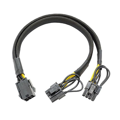 6Pin 8Pin (6 + 2P) PCIExpress Grafikkarte Power Adapter 6pin 8pin PCIE Verlängerung 22CM Grafikkarte von Aurgiarme