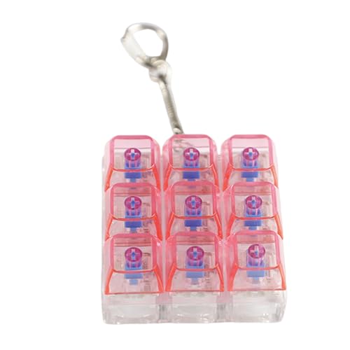 Aurgiarme 9 Button Tactiles Switches Keychains Schreibtisch Spielzeug Farbenfroh von Aurgiarme
