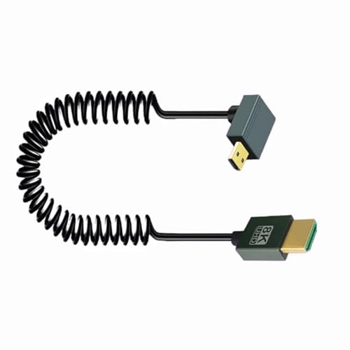 Aurgiarme Feder Retacable HDTV Kabel 8K60Hz Videoübertragung Für Laptop Tablets Gaming Konsolen Kamera Camcorder Spring Feder Retractable Design von Aurgiarme