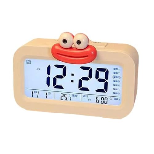 Aurgiarme Würstchenlippen-Cartoon-Wecker mit stabilen Füßen, batteriebetrieben, LCD-Display, Nachtlicht, Schreibtischuhr, Heimdekoration Aurgiarme Würstchenlippen-Cartoon-Wecker mit stabilen Füßen, batteriebetrieben, LCD-Display, Nachtlicht, Schreibtischuhr, Heimdekoration von Aurgiarme