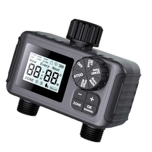 Automatischer Bewässerungscontroller Auto Watering Timer Mit 2 Zone Für Balkongärten Und Kleine Outdoor Farmen Freien Außenwässerung Timer von Aurgiarme