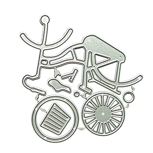 Fahrrad Metallschneidemittel Stirbt Schablone Scrapbooking Album Paper Card Template Form Form Präge Dekoration Schnittstabschablone Schablone von Aurgiarme