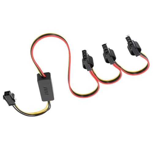 PC Motherboards 4Pin CPU Zu Standard Large 4Pin Power Adapter Extension Cable 1 Bis 1/2/3/4 Splitter Festplattenkabel Stromumwandlungslinie von Aurgiarme