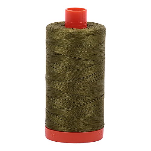 Aurifil, – 2887 massiv 50 WT 1422yds sehr Dark Olive Mako-Baumwolle Gewinde von Aurifil