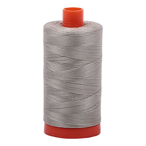 Aurifil Mako-Baumwollgarn, einfarbig, 50 W, 1400 m, Hellgrau, Baumwolle, 1300 Aurifil Mako-Baumwollgarn, einfarbig, 50 W, 1400 m, Hellgrau, Baumwolle, 1300 von Aurifil