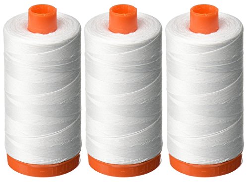 Aurifil 50 WT – weiß, solide – Mako-Baumwollgarn – je 1400 m. Aurifil 50 WT – weiß, solide – Mako-Baumwollgarn – je 1400 m. von Aurifil