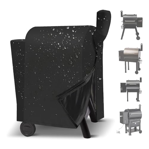 Grillabdeckung für Traeger Pro 22 & 575 Serie mit Reißverschluss, 600D Holzpellet Smoker Abdeckung mit Riemen, wasserdicht, strapazierfähig, reißfest, Grillzubehör für Traeger Pro 22/575 Grillabdeckung für Traeger Pro 22 & 575 Serie mit Reißverschluss, 600D Holzpellet Smoker Abdeckung mit Riemen, wasserdicht, strapazierfähig, reißfest, Grillzubehör für Traeger Pro 22/575 von Aurmer