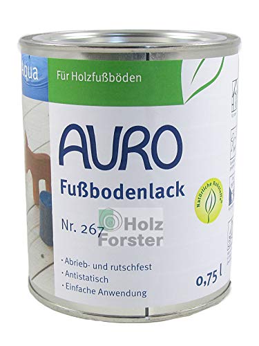 AURO Aqua Fußbodenlack Nr. 267 Farblos, 0,75 Liter von Auro