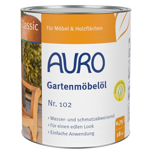AURO Gartenmöbelöl Classic Nr.102-92 Natur, 0,75 Liter von Auro