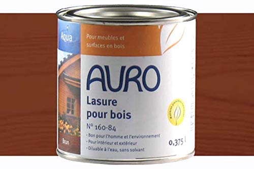 AURO Holzlasur, Aqua Nr. 160-84 Braun - 0,375L von Auro