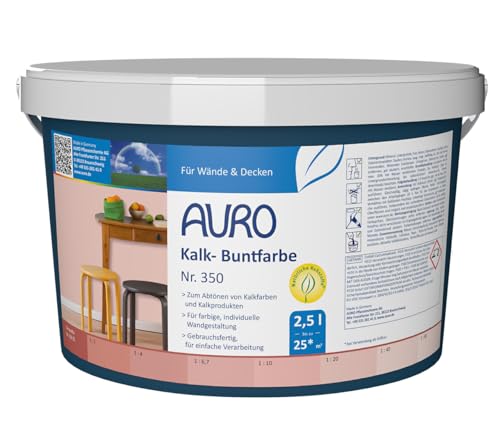 AURO Kalk-Buntfarbe Terracotta 2,5 L von Auro