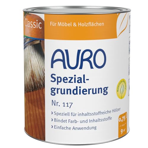 AURO Spezialgrundierung Classic Nr. 117 Farblos, 0,75 Liter von Auro