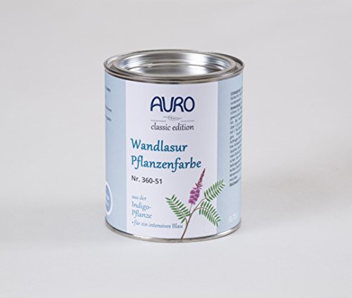 AURO Wandlasur-Pflanzenfarbe - Indigo-Blau - 0,75L von Auro