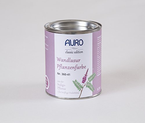 AURO Wandlasur-Pflanzenfarbe - Indigo-Rotviolett - 0,75L von Auro